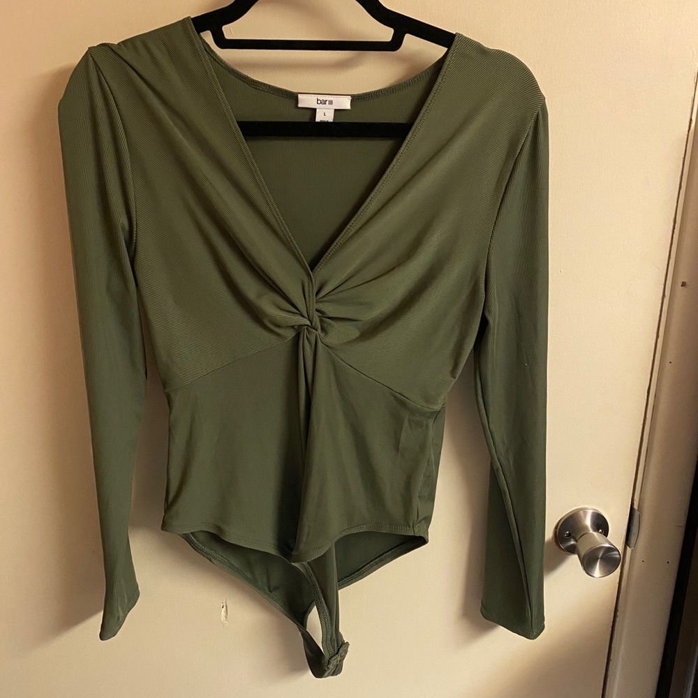 Olive green bodysuit